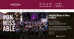 Desktop Screenshot of niagarawinefestival.com